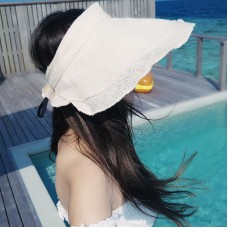Mujer Summer Sun Hat Ruffled Adjustable Foldable Outdoor Beach Wide Brim Caps   eb-34442733